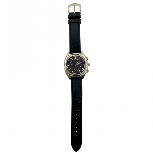 Wenger, reloj de pulsera unisex en acero y correa de piel. 