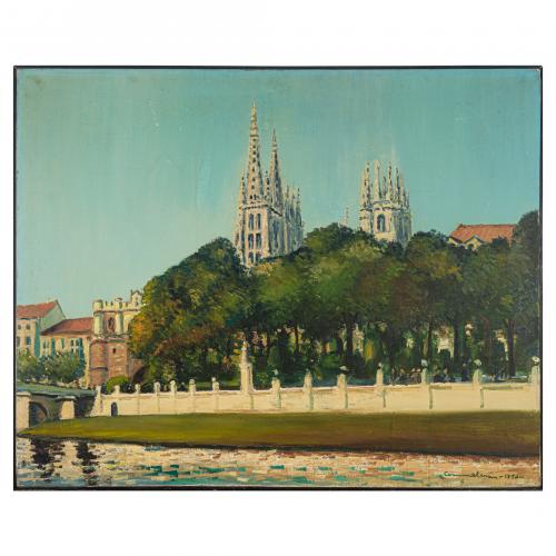 Joan Commeleran (Barcelona, 1902-1992) El Arlanzón. Burgo