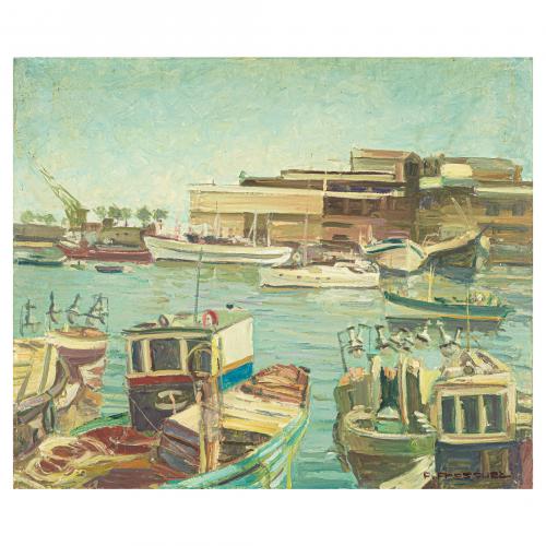 Pascual Fresquet (Barcelona, 1930) Puerto pesquero de la 