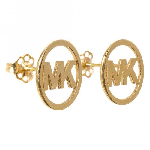 Pendientes diseño logotipo de Michael Kors en oro. 1,50 gr. 