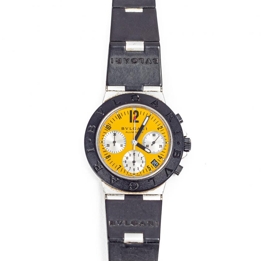 Bvlgari "Aluminium", reloj de pulsera para caballero en alu