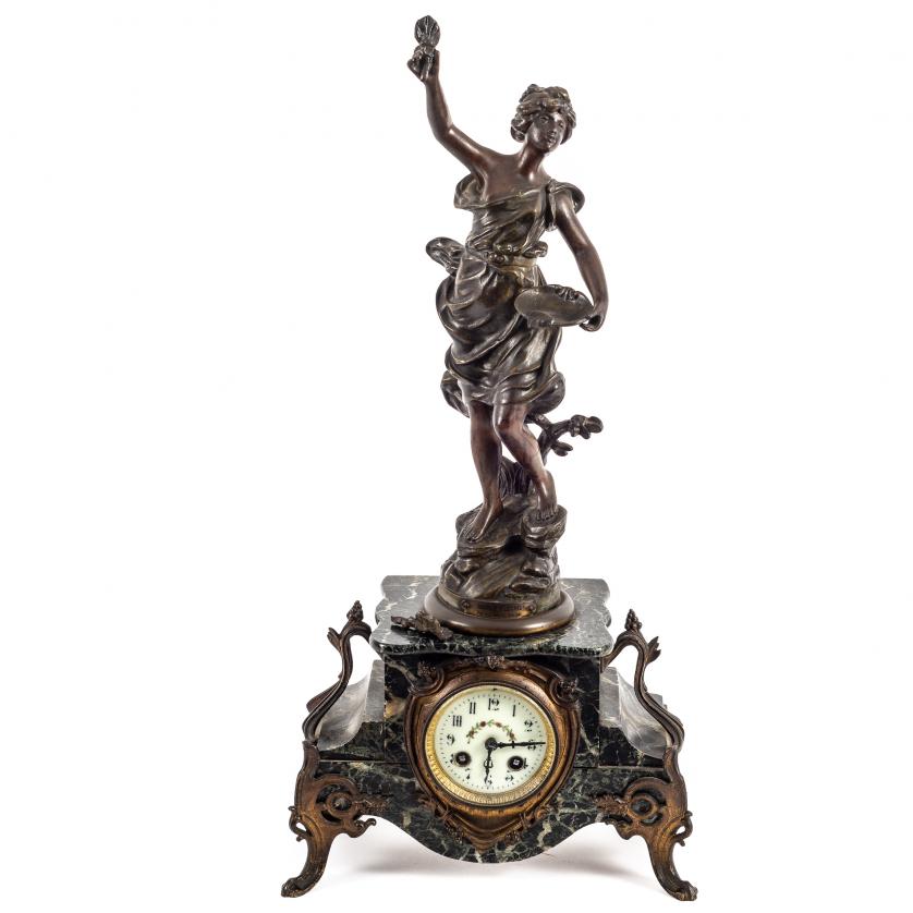 Reloj de sobremesa Art Nouveau, ppios. del s.XX.